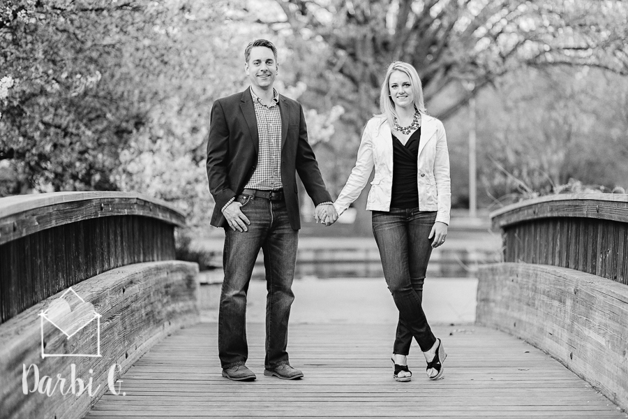 Loose Park spring engagement photography Kansas City 