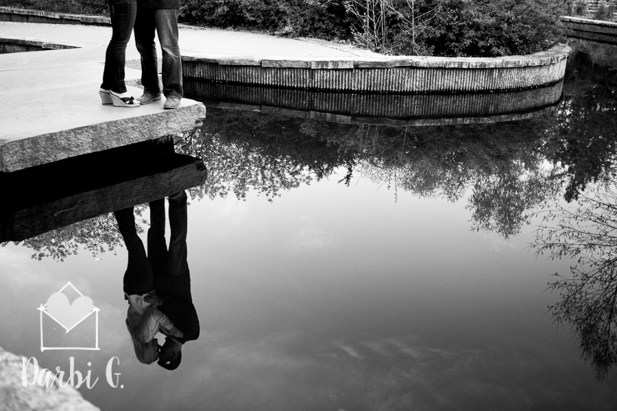 SIlhouette engagement photos Kansas City