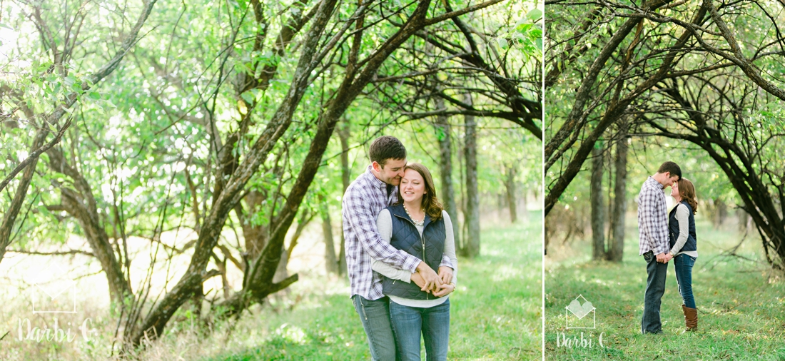 Kansas rural farm land engagement photos by darbi g photography