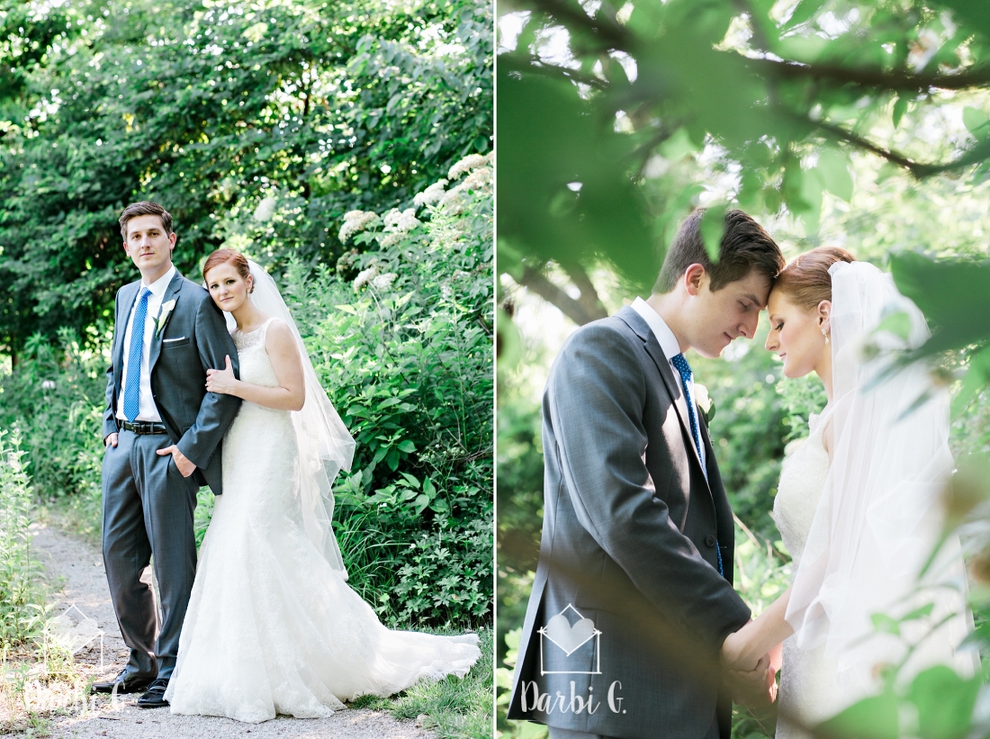 Bride groom backlit blue grey wedding kansas city