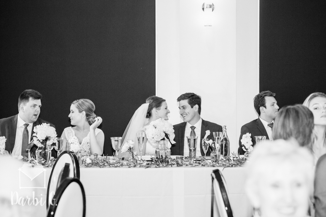 Grand Street Cafe blue gold white wedding reception 