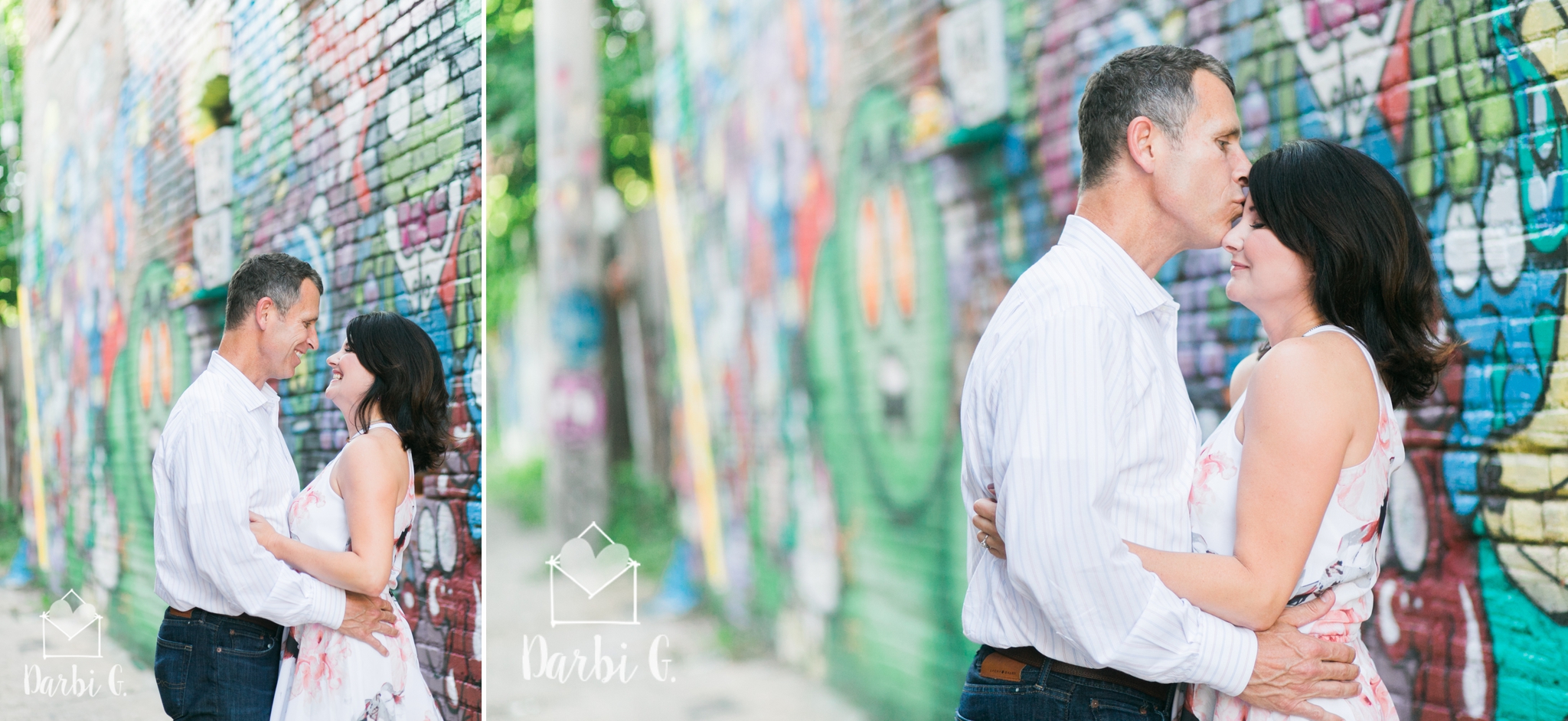 urban engagement session in the crossroads with kansas city photographer Darbi G. 