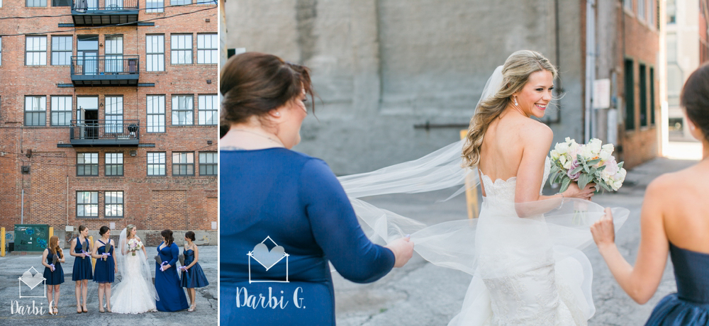 Navy purple lavender wedding photographer kansas city urban wedding