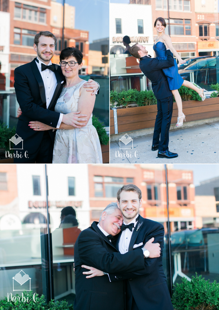 Navy purple lavender wedding photographer kansas city urban wedding