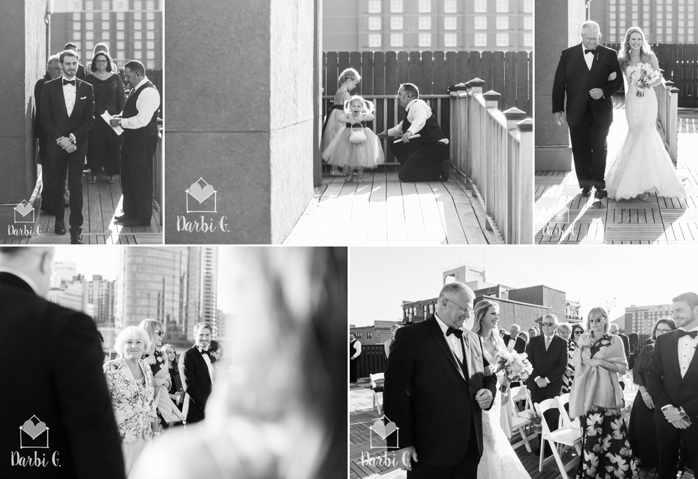 terrace on grand rooftop ceremony kansas city wedding photographer